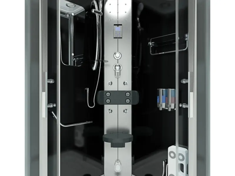 Dampfdusche Duschtempel Sauna Dusche Duschkabine D46-63T2-EC 100x100 Einhebelmischer