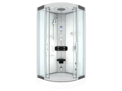 Outlet Dampfdusche Duschtempel Sauna Dusche Duschkabine D46-00T2-EC 80x80 Einhebelmischer
