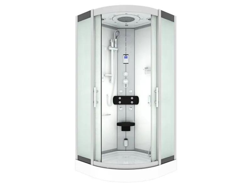 Outlet Dampfdusche Duschtempel Sauna Dusche Duschkabine D46-00M2 80x80 Einhebelmischer