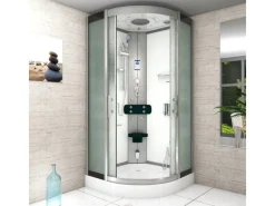 Outlet Dampfdusche Duschtempel Sauna Dusche Duschkabine D46-00M2 80x80 Einhebelmischer
