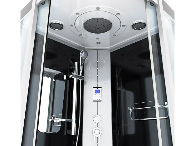 Online Dampfdusche Duschtempel Sauna Dusche Duschkabine D46-13T2-EC 90x90 Einhebelmischer
