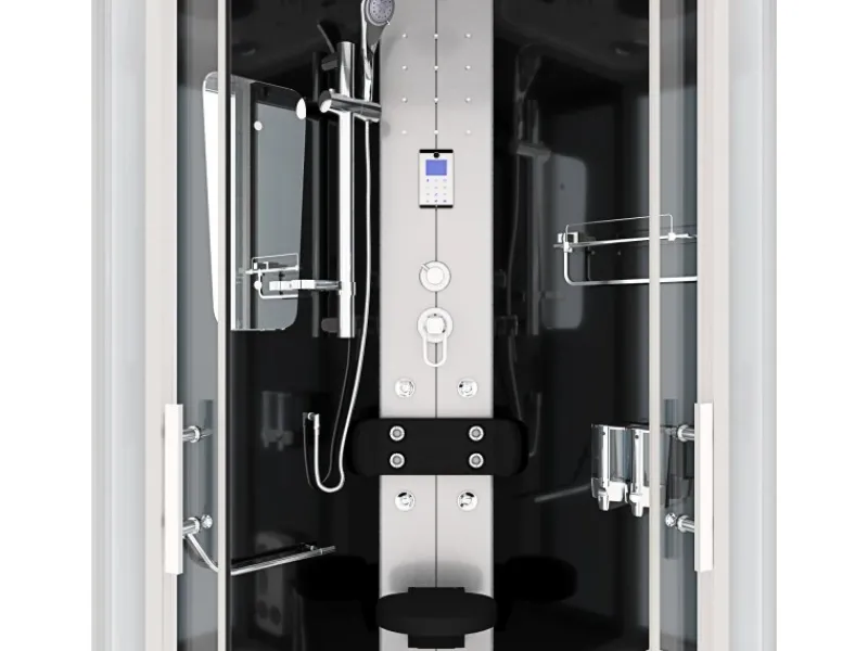 Online Dampfdusche Duschtempel Sauna Dusche Duschkabine D46-13T2-EC 90x90 Einhebelmischer