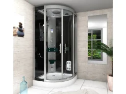 Online Dampfdusche Duschtempel Sauna Dusche Duschkabine D46-13T2-EC 90x90 Einhebelmischer