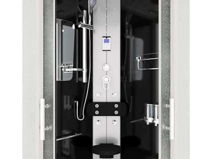 AcquaVapore Einhebelmischer<Dampfdusche Duschtempel Sauna Dusche Duschkabine D46-03M2-EC 80x80