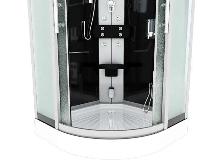 AcquaVapore Einhebelmischer<Dampfdusche Duschtempel Sauna Dusche Duschkabine D46-03M2-EC 80x80