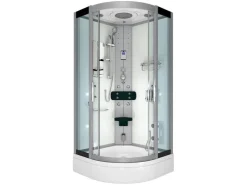 Clearance AcquaVapore Dampfdusche Duschtempel Sauna Dusche Duschkabine D46-60T2-EC 100x100