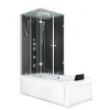 Best Dusche Wanne Kombination K05-R30-EC Duschkabine 90x180 Einhebelmischer