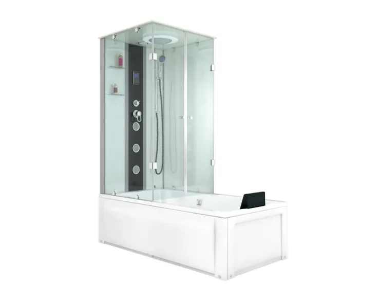AcquaVapore Einhebelmischer<Dusche Wanne Kombination K05-R01-EC Duschkabine 90x180