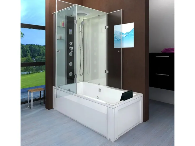 AcquaVapore Einhebelmischer<Dusche Wanne Kombination K05-R01-EC Duschkabine 90x180