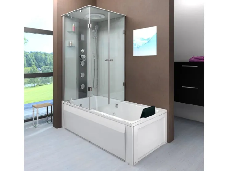 AcquaVapore Einhebelmischer<Dusche Wanne Kombination K05-R01-EC Duschkabine 90x180