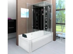 Online Dusche Wanne Kombination K05-L31-EC Duschkabine 180x90 Einhebelmischer