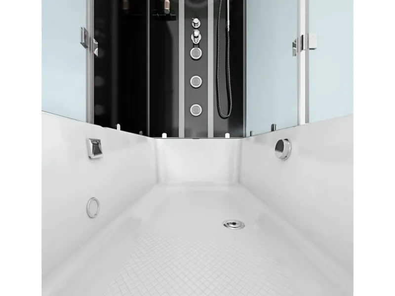 Online Dusche Wanne Kombination K05-L31-EC Duschkabine 180x90 Einhebelmischer