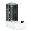 Discount Dusche Wanne Kombination K05-R31-EC Duschkabine 90x180 Einhebelmischer