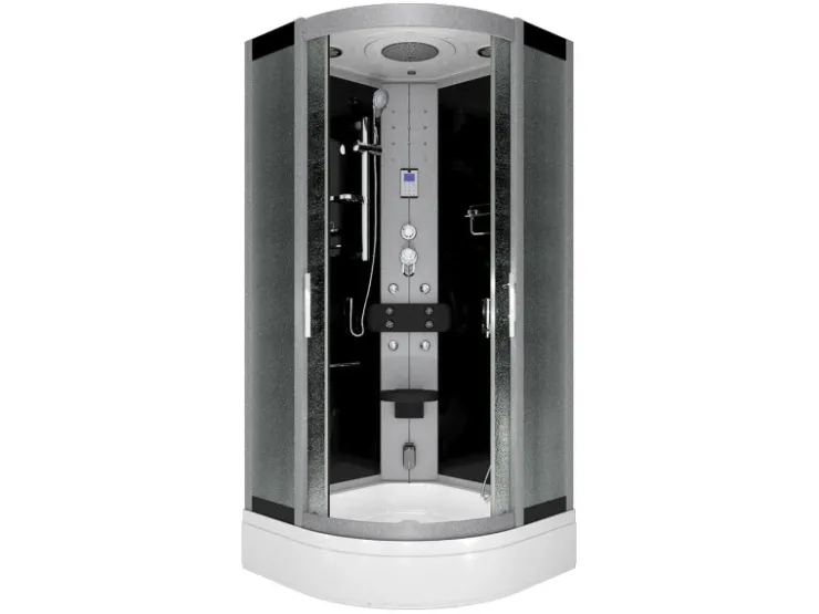 AcquaVapore Einhebelmischer<Duschkabine Dusche D46-53M0-EC Komplettdusche Fertigdusche 90x90