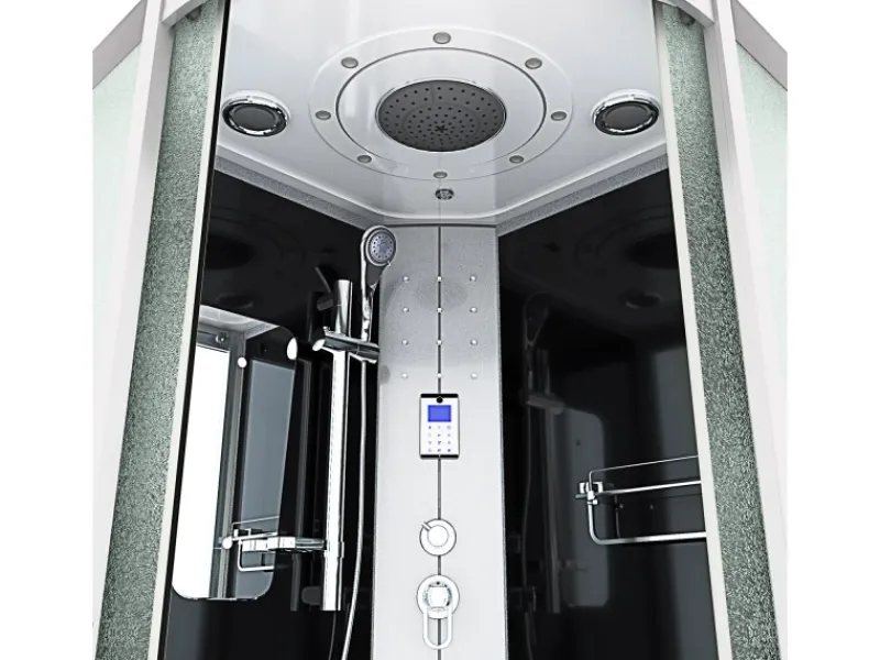 Sale Duschkabine Dusche D46-13M0-EC Komplettdusche Fertigdusche 90x90 Einhebelmischer