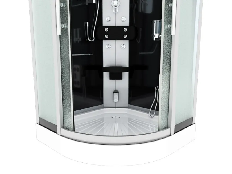 Sale Duschkabine Dusche D46-13M0-EC Komplettdusche Fertigdusche 90x90 Einhebelmischer