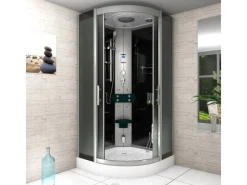 Sale Duschkabine Dusche D46-13M0-EC Komplettdusche Fertigdusche 90x90 Einhebelmischer