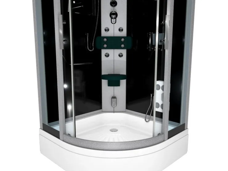 AcquaVapore Einhebelmischer<Duschkabine Dusche D46-53T0-EC Komplettdusche Fertigdusche 90x90