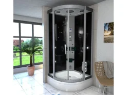 AcquaVapore Einhebelmischer<Duschkabine Dusche D46-53T0-EC Komplettdusche Fertigdusche 90x90