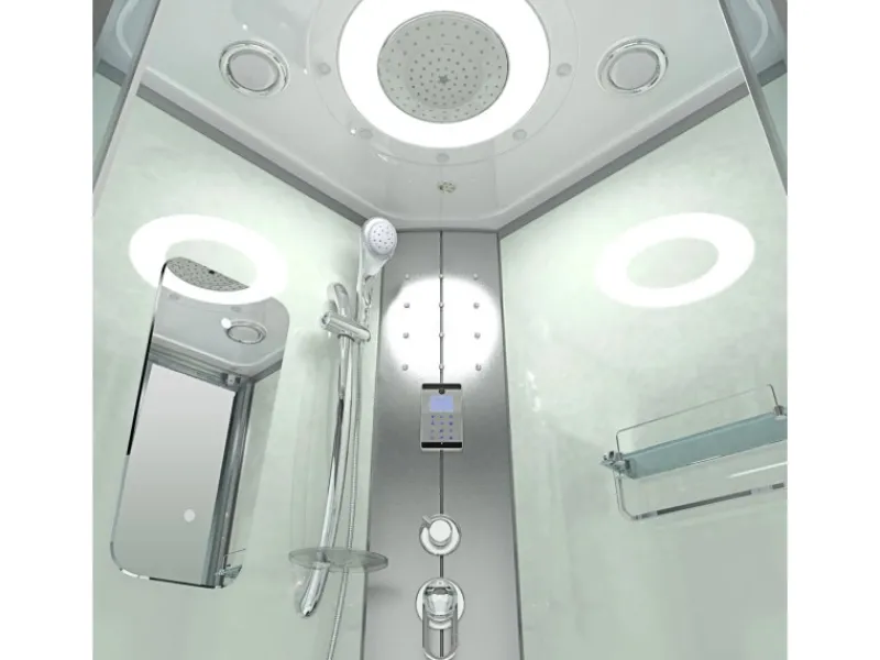 Hot Duschkabine Dusche D46-60T0 Komplettdusche Fertigdusche 100x100 Einhebelmischer