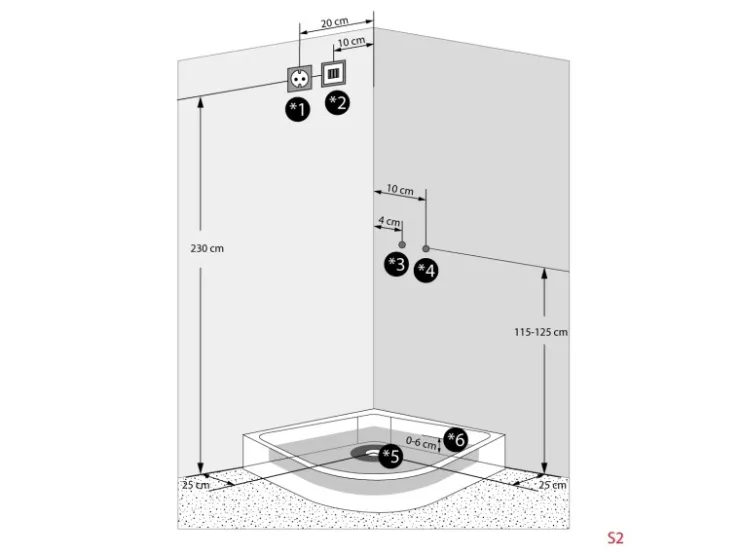 Sale Duschkabine Dusche D46-50T0 Komplettdusche Fertigdusche 90x90 Einhebelmischer