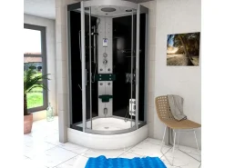 Sale Duschkabine Dusche D46-50T0 Komplettdusche Fertigdusche 90x90 Einhebelmischer