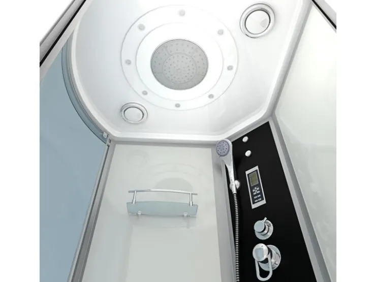 AcquaVapore Einhebelmischer<Kombination Badewanne Dusche K55-R01 Duschtempel 100x170