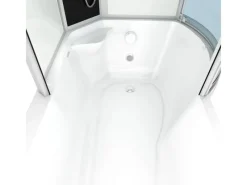 Sale Kombination Badewanne Dusche K50-L01 Duschtempel 170x100 Einhebelmischer