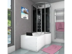 Outlet Kombination Badewanne Dusche K50-L30 Duschtempel 170x100 Einhebelmischer