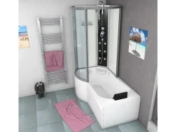 Sale AcquaVapore Kombination Badewanne Dusche K50-R00-EC Duschtempel 100x170