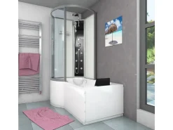 Sale AcquaVapore Kombination Badewanne Dusche K50-R00-EC Duschtempel 100x170