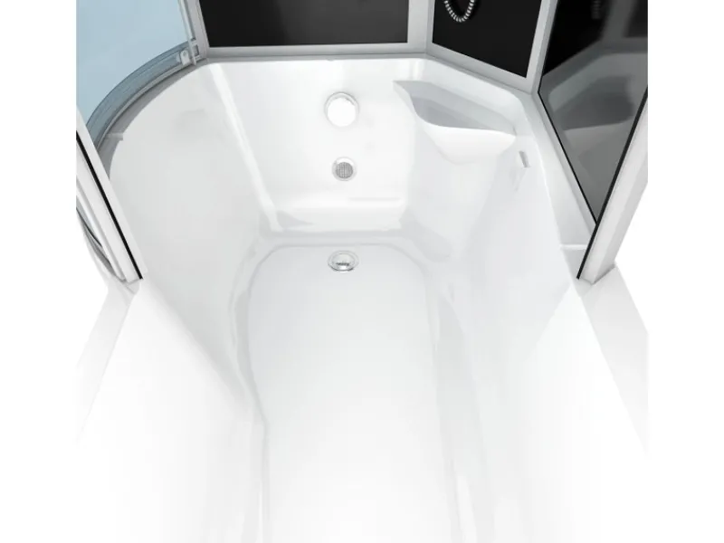 Clearance Kombination Badewanne Dusche K55-R33 Duschtempel 100x170 Einhebelmischer