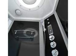 Clearance Kombination Badewanne Dusche K55-R33 Duschtempel 100x170 Einhebelmischer