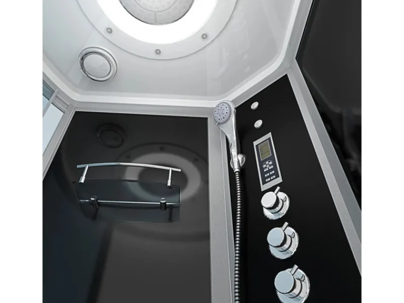 Clearance Kombination Badewanne Dusche K55-R33 Duschtempel 100x170 Einhebelmischer