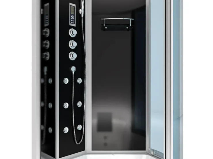 New Kombination Badewanne Dusche K55-R31 Duschtempel 100x170 Einhebelmischer