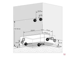 New Kombination Badewanne Dusche K55-R31 Duschtempel 100x170 Einhebelmischer