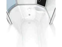 AcquaVapore Einhebelmischer<Kombination Badewanne Dusche K50-R01 Duschtempel 100x170