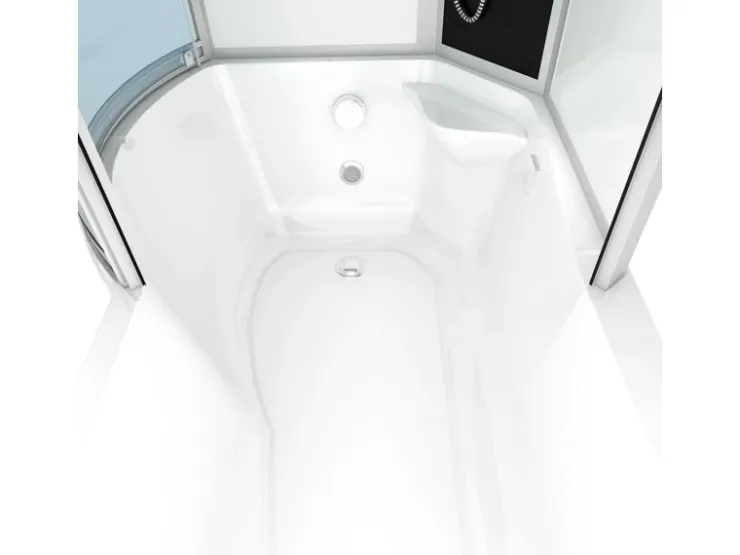 AcquaVapore Einhebelmischer<Kombination Badewanne Dusche K50-R01 Duschtempel 100x170