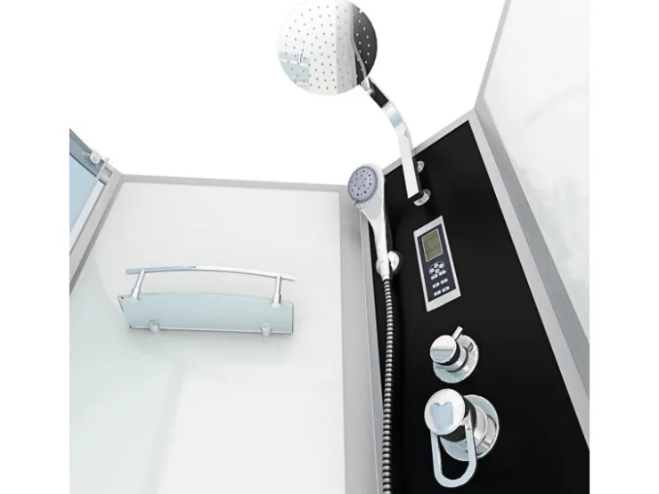 AcquaVapore Einhebelmischer<Kombination Badewanne Dusche K50-R01 Duschtempel 100x170