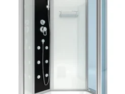 Sale Kombination Whirlpool Dusche K50-L00-WP-EC Duschkabine Wanne 170x100 Einhebelmischer