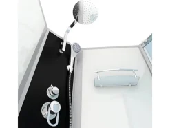 Sale Kombination Whirlpool Dusche K50-L00-WP-EC Duschkabine Wanne 170x100 Einhebelmischer