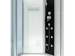 Kombination Whirlpool Dusche K50-R00-WP-EC Duschkabine Wanne 100x170 Einhebelmischer