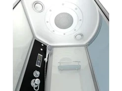 Clearance AcquaVapore Kombination Whirlpool Dusche K55-L01-WP Duschkabine Wanne 170x100
