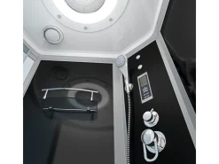 Hot AcquaVapore Kombination Whirlpool Dusche K55-R31-WP Duschkabine Wanne 100x170