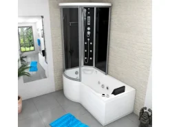 Hot AcquaVapore Kombination Whirlpool Dusche K55-R31-WP Duschkabine Wanne 100x170