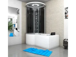 Hot AcquaVapore Kombination Whirlpool Dusche K55-R31-WP Duschkabine Wanne 100x170