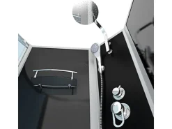 AcquaVapore Einhebelmischer<Kombination Whirlpool Dusche K50-R30-WP-EC Duschkabine Wanne 100x170