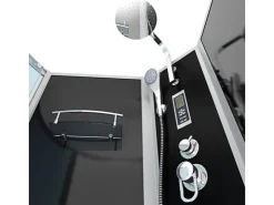Sale Kombination Whirlpool Dusche K50-L30-WP Duschkabine Wanne 170x100 Einhebelmischer