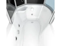 Sale AcquaVapore Kombination Whirlpool Dusche K55-L31-WP-EC Duschkabine Wanne 170x100
