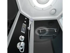 Sale AcquaVapore Kombination Whirlpool Dusche K55-L31-WP-EC Duschkabine Wanne 170x100